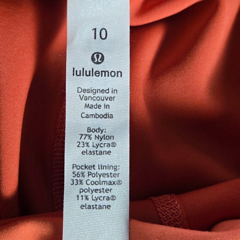 NWT Lululemon Wunder Train High-Rise Tight 25" - 10 Brick - Picture 7 of 8